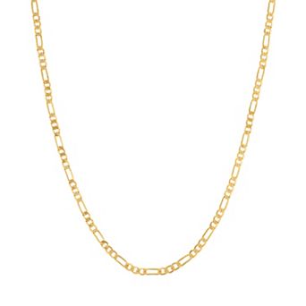 Lusso Platino Figaro Chain Necklace