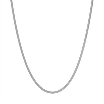 Lusso Platino Herringbone Chain Necklace