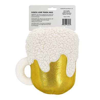Busch Light Plush Mug Dog Toy