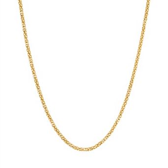 Lusso Platino Popcorn Chain Necklace