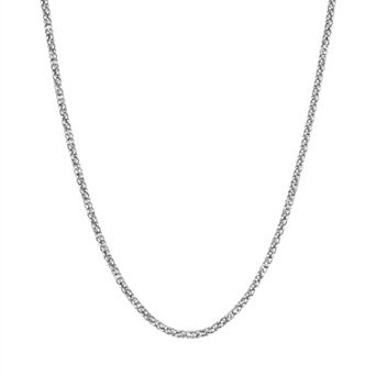 Lusso Platino Popcorn Chain Necklace