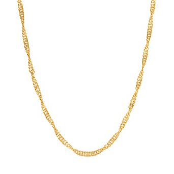 Lusso Platino Singapore Chain Necklace