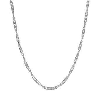 Lusso Platino Singapore Chain Necklace