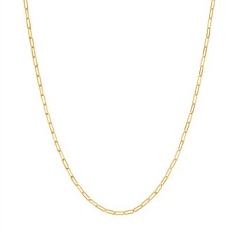 Lusso Platino Paper Clip Chain Necklace