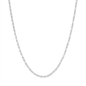 Lusso Platino Paper Clip Chain Necklace
