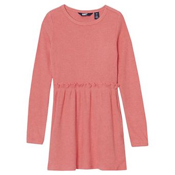 Girls 2-16 Lands' End Long Sleeve Rib Knit Tunic Dress in Regular & Plus Size