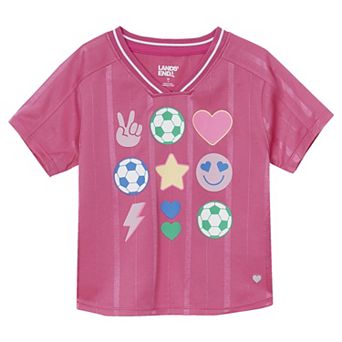 Girls 2-20 Lands' End Short Sleeve Soccer Jersey Shirt