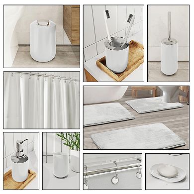 Clara Clark 28 Piece Complete Bathroom Set with Bath rugs & Shower Caddy