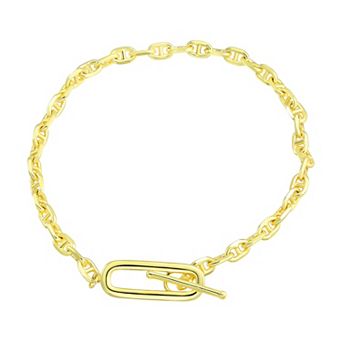 Argento Forte Sterling Silver Mariner Link Toggle Bracelet