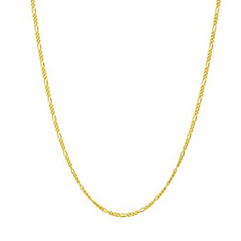 Argento Forte Sterling Silver Figaro Chain Necklace