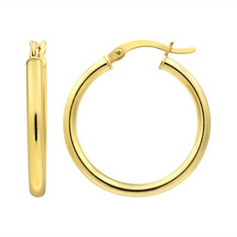 Argento Forte 14k Gold Over Silver Endless Hoop Earrings