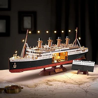 3D Puzzle 1912 Ocean Liner 433pcs DIY Lights Up