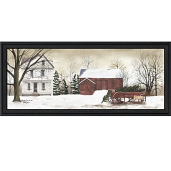 Modern Home Decor Trees Framed Wall Art Print for Living Decoration