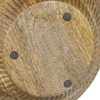 12x4" Mango Wood Round Decorative Bowl
