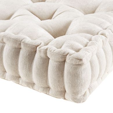 Poly Chenille Square Floor Pillow Cushion 20x20"
