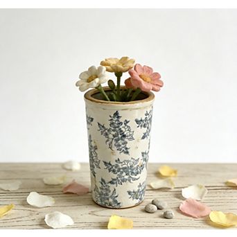 6.9x6.9x12" Flower Vase with Wide Mouth