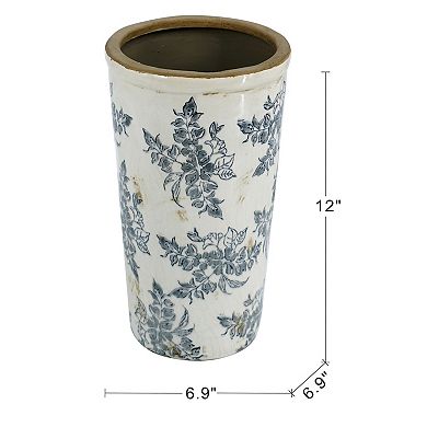 6.9x6.9x12" Flower Vase with Wide Mouth