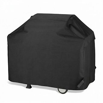 55 Inch Outdoor Grill Cover Heavy Duty Waterproof Fade Resistant with Handles Straps Air Vents