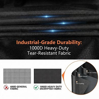58 Inch Heavy Duty Grill Cover Waterproof UV Resistant Fits Genesis II 3 Burner 1 Piece