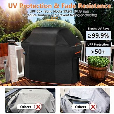 58 Inch Heavy Duty Grill Cover Waterproof UV Resistant Fits Genesis II 3 Burner 1 Piece