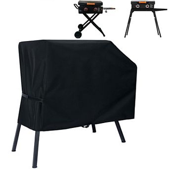 Griddle Cover for 22 Inch and 17 Inch with Hood and Stand Waterproof Windproof 1 pc