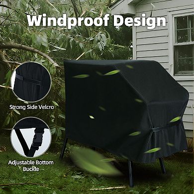 Griddle Cover for 22 Inch and 17 Inch with Hood and Stand Waterproof Windproof 1 Piece