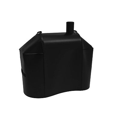 Waterproof Offset Smoker Grill Cover 56.5 x 28.25 x 40.75 Inch Black 1 Piece