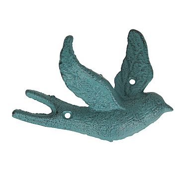 Set of 5 Coastal tones Cast Iron Distressed Finish Flying Birds Wall Decor