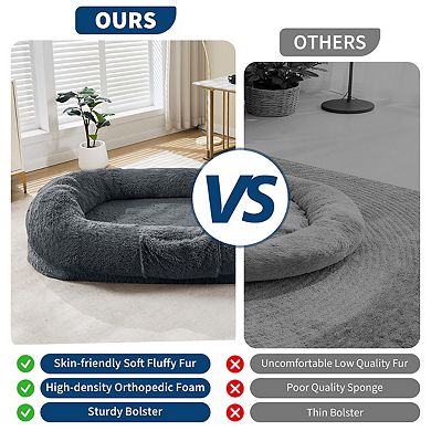 Human Dog Bed for Adult and Pets,No Assembly Required
