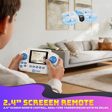 Contixo F15 Astro Mini Drone with Screen Remote, 720P Camera, 2 Batteries, Easy Fly