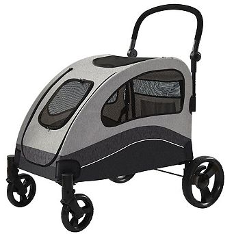 Dog Stroller for Large Dogs,Large Pet Stroller Up to 160 Lbs,Foldable,Ventilated,360° Rotating Wheel