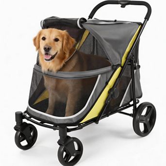 Heavy-Duty All-Terrain Dog Stroller for Large & Medium Pets up to 176 lbs