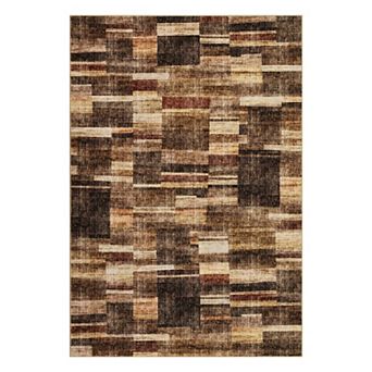 GlowSol Geometric Area Rug Machine Washable Non Slip Soft Rug for Living Room Bedroom Home Office