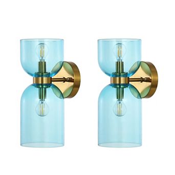Safavieh Solyn Glass Wall Sconce Set of 2