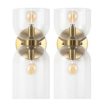 Safavieh Solyn Glass Wall Sconce Set of 2