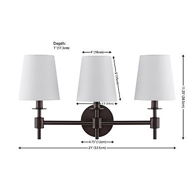Safavieh Davielle 3-Light Wall Sconce