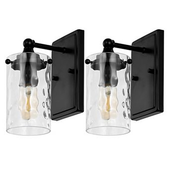Safavieh Jobie Glass Wall Sconce Set of 2