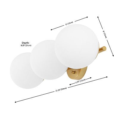 Safavieh Amaoi 3-Light Wall Sconce