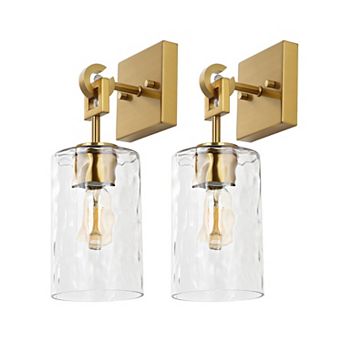 Safavieh Tyrosa Glass Wall Sconce Set of 2
