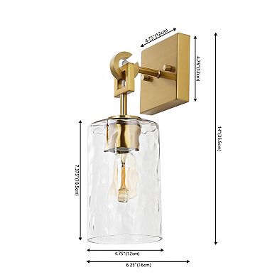 Safavieh Tyrosa Glass Wall Sconce Set of 2