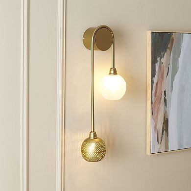 Safavieh Amari Dimmable Wall Sconce with Frosted Glass Shade