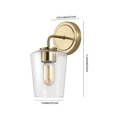 Safavieh Prospect Wall Sconce with Clear Glass Shade