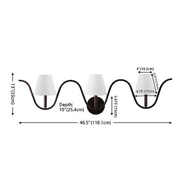 Safavieh Rylie 3-Light Wall Sconce