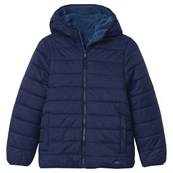 Boys 4-20 Lands' End Feather-Free Reversible Hooded Jacket