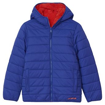Boys 4-20 Lands' End Feather-Free Reversible Hooded Jacket
