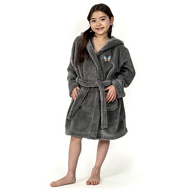 Linum Home Textiles Super Plush Kids Butterfly Hooded Bathrobe