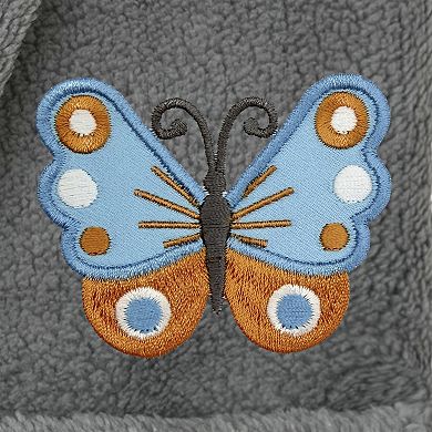 Linum Home Textiles Super Plush Kids Butterfly Hooded Bathrobe