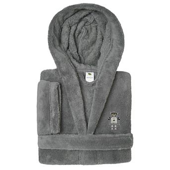 Linum Home Textiles Super Plush Kids Robot Hooded Bathrobe