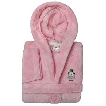 Linum Home Textiles Super Plush Kids Robot Hooded Bathrobe