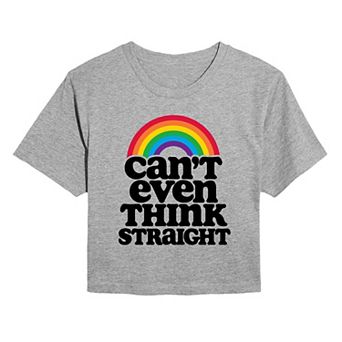 Women's Pride Can't Even Think Straight Cropped Tee
